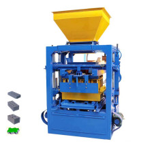 QTF4-24 Semi automatic concrete cement hollow brick block making moulding machine price sale in kenya